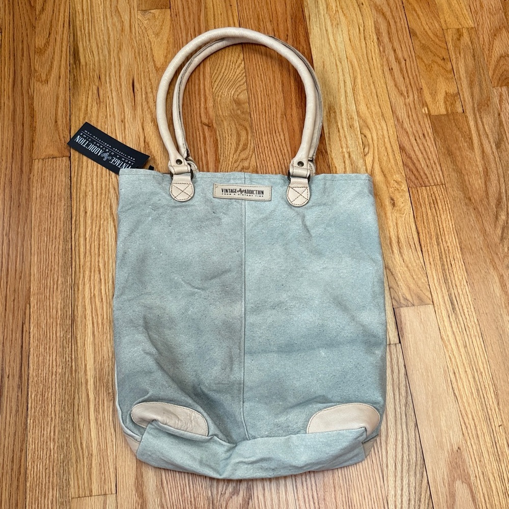 Vintage Addiction Bag Tot Canvas --HOW do I Like my Coffee? NWT - Picture 7 of 16